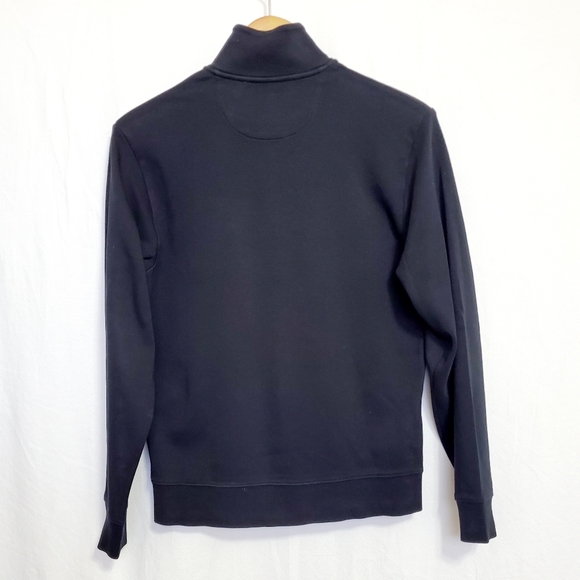 Vineyard Vines Navy Pima Cotton 1/4 Zip Pullover - Picture 4 of 5